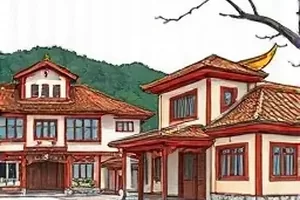 山海拾遗录封面：残卷展开处九尾狐从墨色里走出